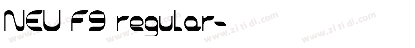 NEU F9 regular字体转换